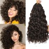 FLWAI Pre Looped Ocean Wave Crochet Hair 14 Inch 8