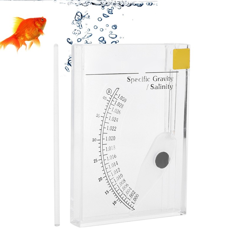 Accurate Sea Hydrometer Saltwater Salinity Meter Specific Gravity Test for