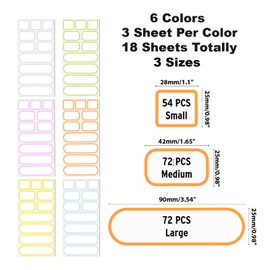 198PCS Baby Bottle Labels for Daycare Waterproof Removable Write-on Blank Freezer Food Labels Kitchen Labels Date Stickers for Food Storage Containers, Pantry Spice Canning Jars, Name Labels for Kids