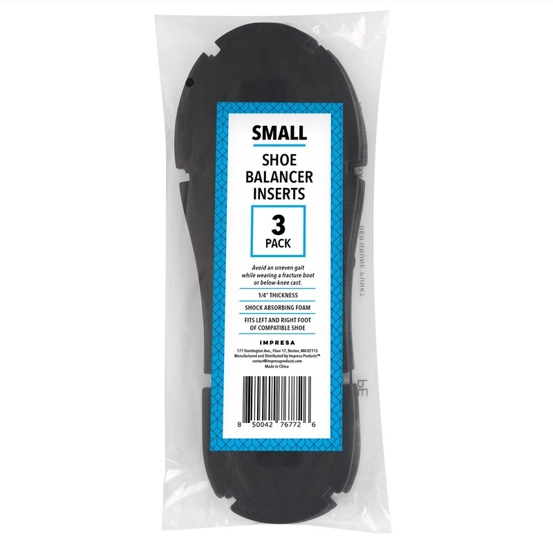 IMPRESA 3 Pack Shoe Inserts for EVENup Balancer/Leveler - 1/4"