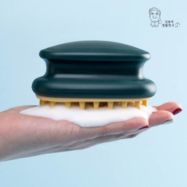 DK Korea [Pack of 2] Duol Hair Scalp Brush Scalp Massage Scaling Comb - Black / [2개입] 듀올 헤어 두피브러쉬 두피마사지 스케일링 빗 - 블랙