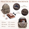 Small Backpack Purse for Women,VASCHY Cute Vegen Leather Mini Backpack
