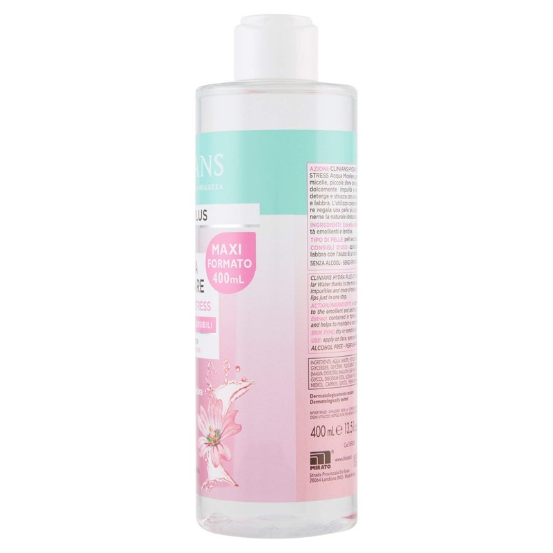 CLINIANS HYDRA PLUS Anti-Stress Active Micellar Water for Dry or