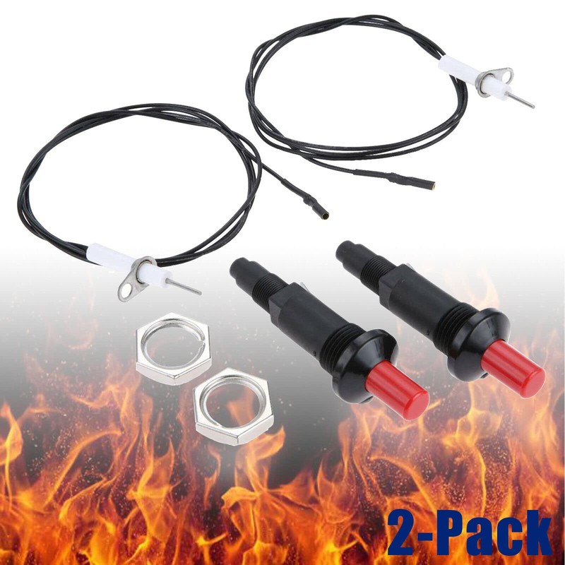 2 x Universal Ceramic Spark Electrode 1.1m Piezo Spark Ignition
