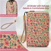 FORTAVEM A6 Binder Zipper Budget, Planner for Travel & Study