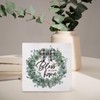 Bless Our Home Sign Wood Box Desk Decor,Spring Botanical Eucalyptus