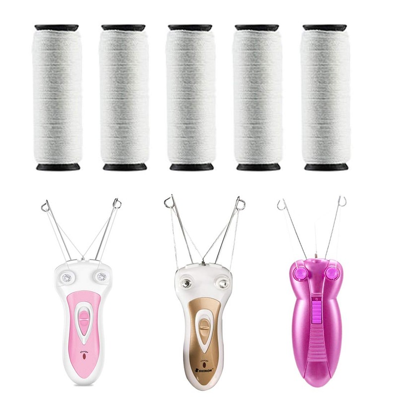 5PCS Replacement Cotton Thread for Epilator Hair Removal Hair Remover
