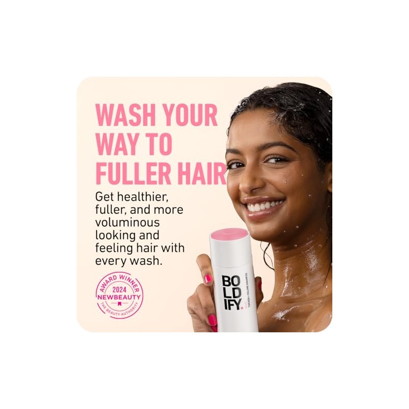 BOLDIFY Biotin Shampoo For Hair Growth - All Natural Hair