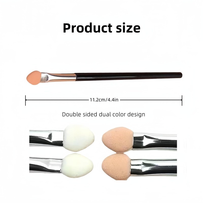 15 Pcs Long eyeshadow applicators Sponge eye shadow brush Set