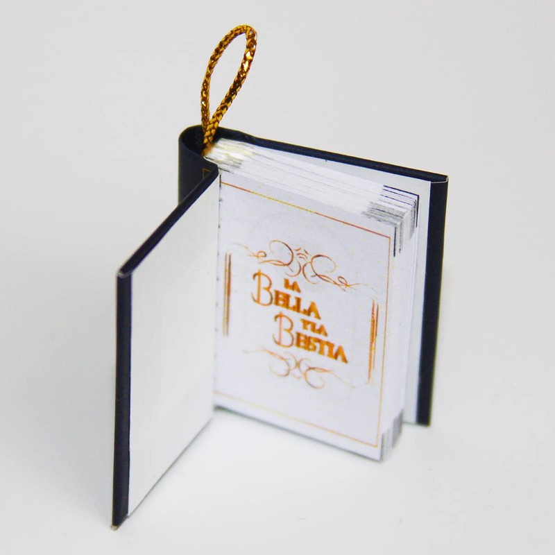 La Bella y la Bestia - Collar de Libro con