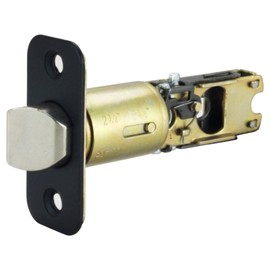 Design House 779314 2-Way Adjustable Round Corner Passage Latch Matte Black