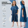 Hiturbo Kids Bath Towel Hoodie: Absorbent Quick Dry Zipper Surf
