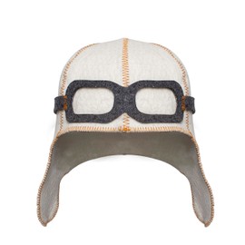 Pilot Sauna Hat Wool Mens Sauna Hat for Men Aviator - Banya Hat for Men Sauna Cap for Women Finnish Sauna Hat Felt, Wool Sauna Cap for Men Sauna Hat for Women White, White