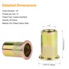 Powlankou 50 Pieces 1/2"-13 Zinc Plated Carbon Steel Rivet Nuts