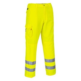 Portwest E046 Reflective Hi-Vis Cargo Pants Yellow, 4X-Large