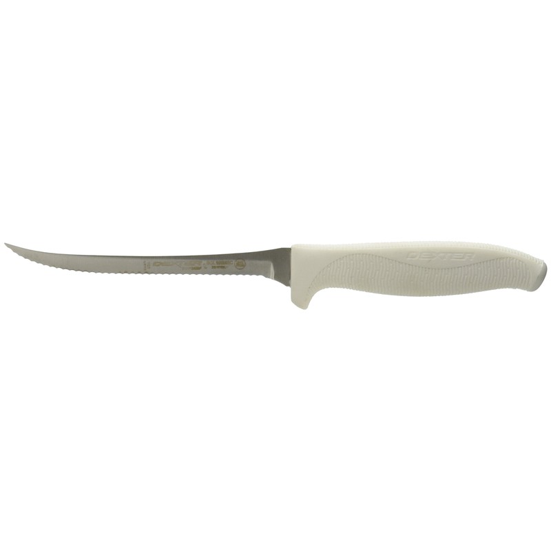 Dexter-Russell 24303 SofGrip 5½" Utility Knife| Narrow Scalloped High-Carbon DEXSTEEL