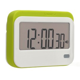 Large Digits Digital Timer Alarm Clock Mute Small Digital Kitchen Timer for Cooking Learning Traveling Bodybuilding CR 320SP Green
