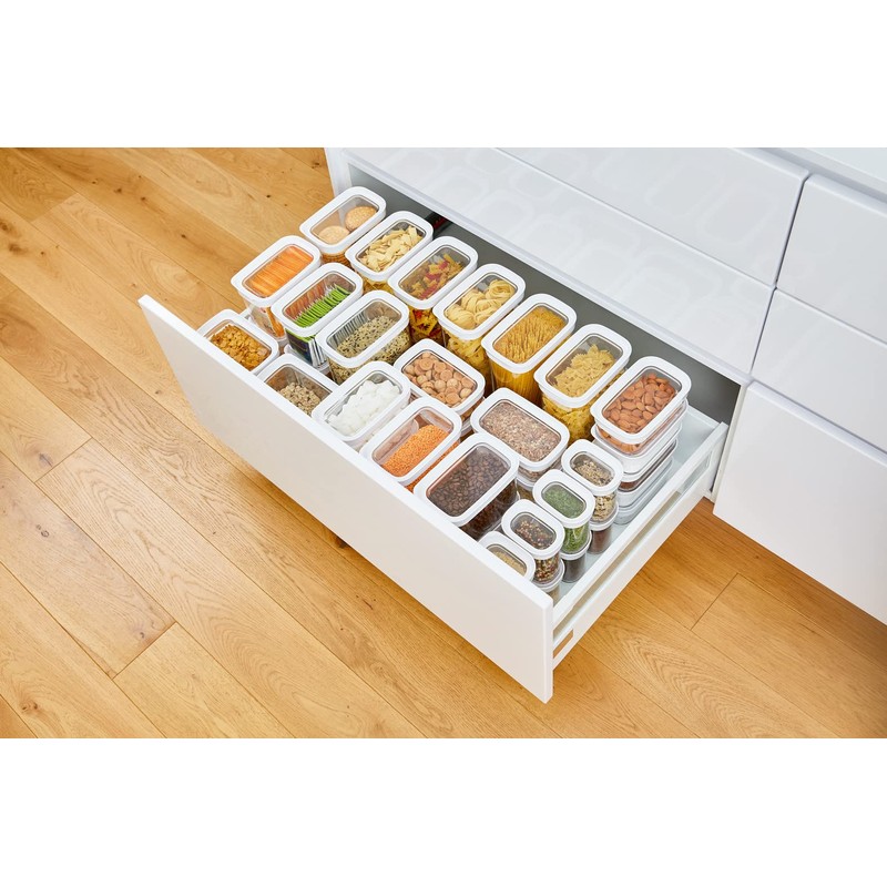 Emsa N11423 Dry Storage Container, 2.2 L, Rectangular, Fresh Seal,