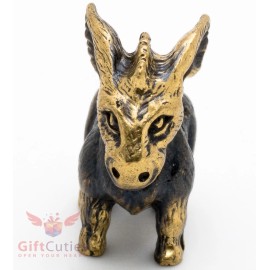 Brass Figurine of stubborn donkey IronWork