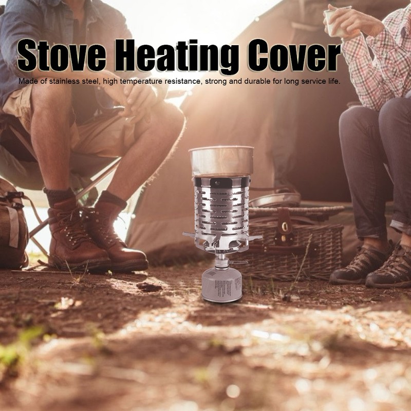Mini Stove Heating Cover Stainless Steel Portable Warming Outdoor Heater