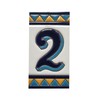 House Numbers Ceramic Tiles, Letters & Frames, Spanish Orange &