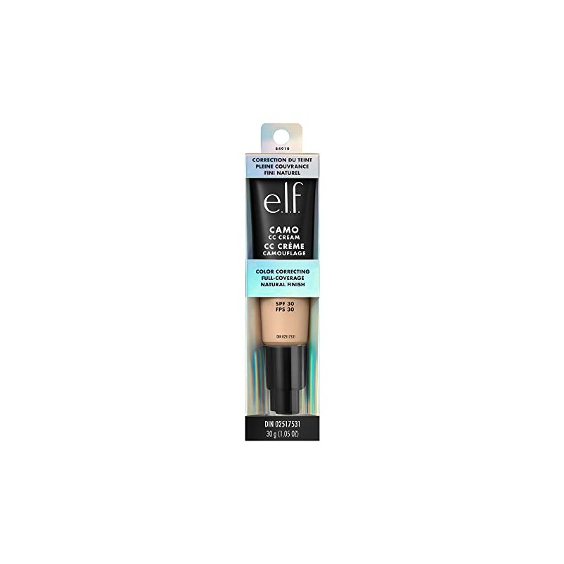 e.l.f. Camo CC Cream, Color Correcting Full Coverage Foundation with
