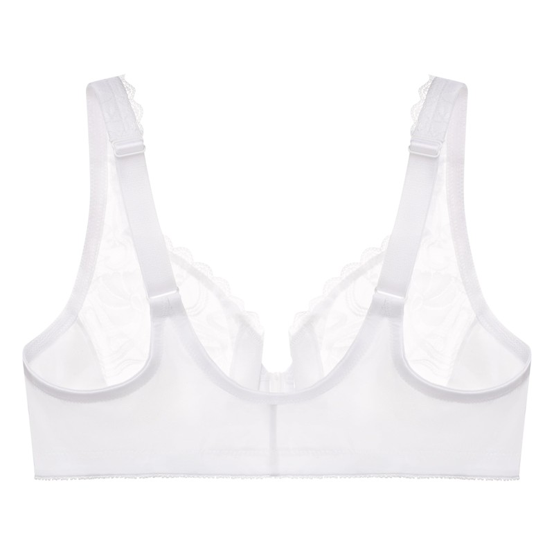 Glamorise Women's Full Coverage Bra, White, 75D