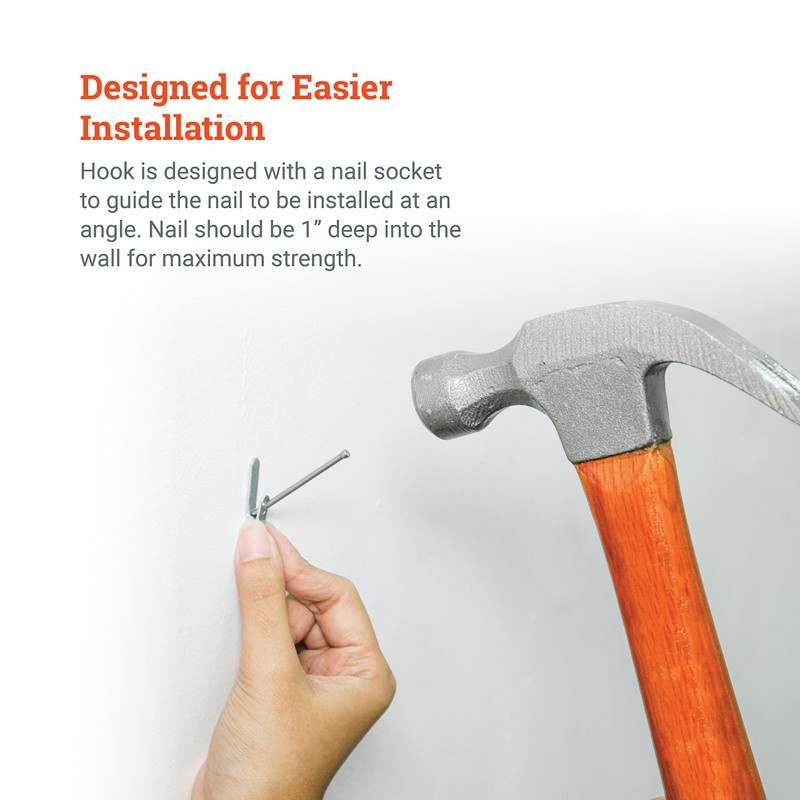Picture Hang Solutions Replacement Hook and Nail Set for Large