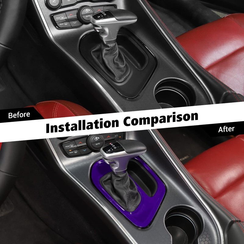 Voodonala for Challenger Gear Shift Panel Covers Decoration Trim Accessories