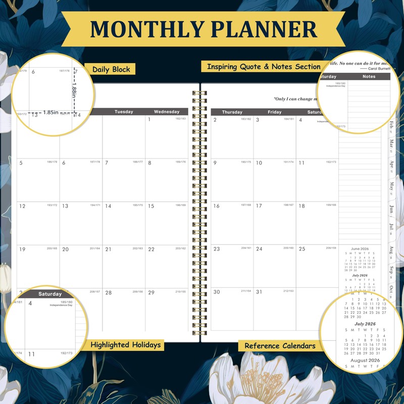 2026-2030 Monthly Planner - 5 Year Planner/Calendar from JAN. 2026