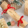 Flyhill Kraft Christmas Wrapping Paper Roll-17 Inch X 32.8 Feet-46.8sqft-Metallic