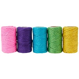 Springboard 70030 Coloured Jute Yarn (Pack of 5) 20 m Spools - for DT, Art And Craft