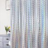 Iridescent Shower Curtain | Colorful, Unique, Reflective, Shiny, Fun, Sparkly