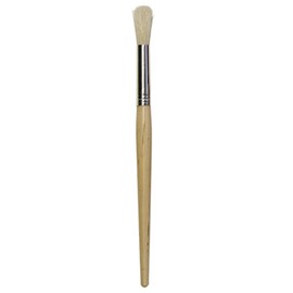 Chenille Kraft CK-5151 Stubby White Bristle Paint Brushes, 4.6" Wide, 3.2" Length, 0.8" Height (6 per Package)