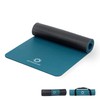 Primasole Yoga Mat Eco-Friendly Material 1/2"(10mm) Non-Slip Yoga Pilates Fitness at Home & Gym Twin Color Jango Green/Black PSS91NH075A