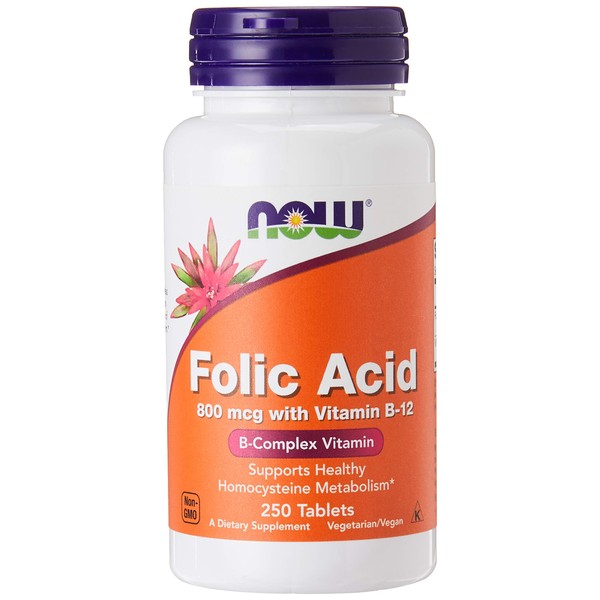 Now Foods, Folic Acid 800mg, 250 Capsules
