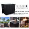 Saking Fire Pit Cover,30 Inch Square Firepit Covers Gas Fireplace