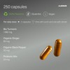 Organic Turmeric Capsules + Probiotics with Ginger and Black Pepper