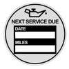 Oil Change Stickers,2 inch 60pcs Round Oil Change Sticker Static