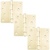 Stone Harbor Hardware 4" Door Hinges, 1/4" Radius Corner, Polished