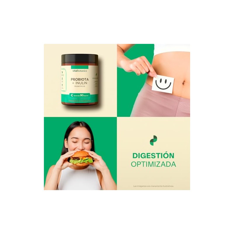 Vital Botanics Probióticos 60 Billion CFU con Prebióticos