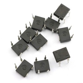 Tegg DB107 Bridge Rectifier 10PCS Electronic Silicon Diodes 1A 1000V 4-Pin Single Phase Diode Rectifier Bridge