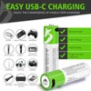 TEMIBATT AA Batteries Rechargeable, USB Rechargeable AA Batteries 4 Pack,1.5V