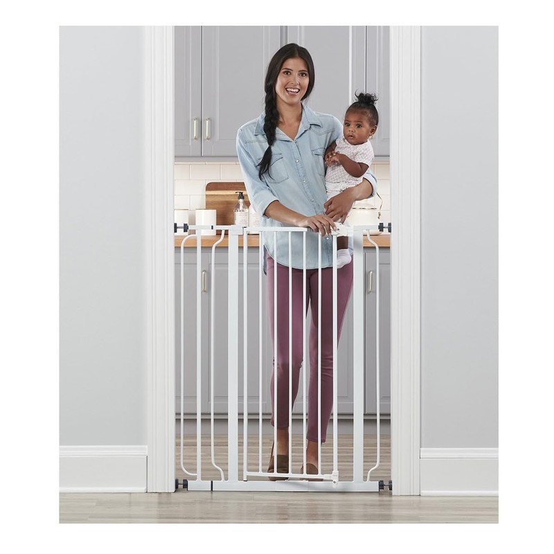 Regalo Easy Step Extra Tall Walk Thru Baby Gate, Includes