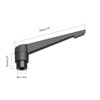Skweawert Adjustable Clamping Lever Handles, M6 Female Thread Knobs Rotating