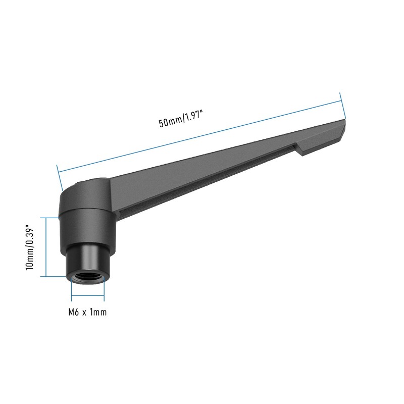 Skweawert Adjustable Clamping Lever Handles, M6 Female Thread Knobs Rotating