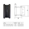 2Pcs 6" Cafe Saloon Door Swing Self Closing Double Action