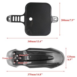 PRO BAT 7 PCs CRF50 Carbon Fiber Fender Kit XR50 Fairing Fender Kit with Fork Suspension Guard Cover Kit Fit for CRF 50 XR 50 SDG SSR 107 110 125 Pit Dirt Bike