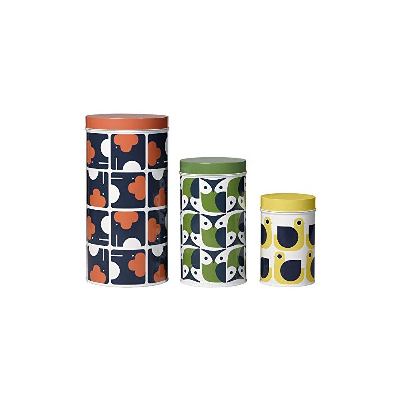 Orla Kiely Animals Tin Canisters | Set of 3