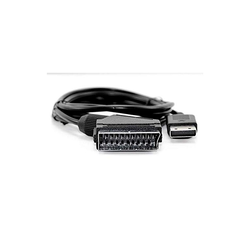 RUITROLIKER Black 6ft 1.8m RGB Scart Cable for Dreamcast Console